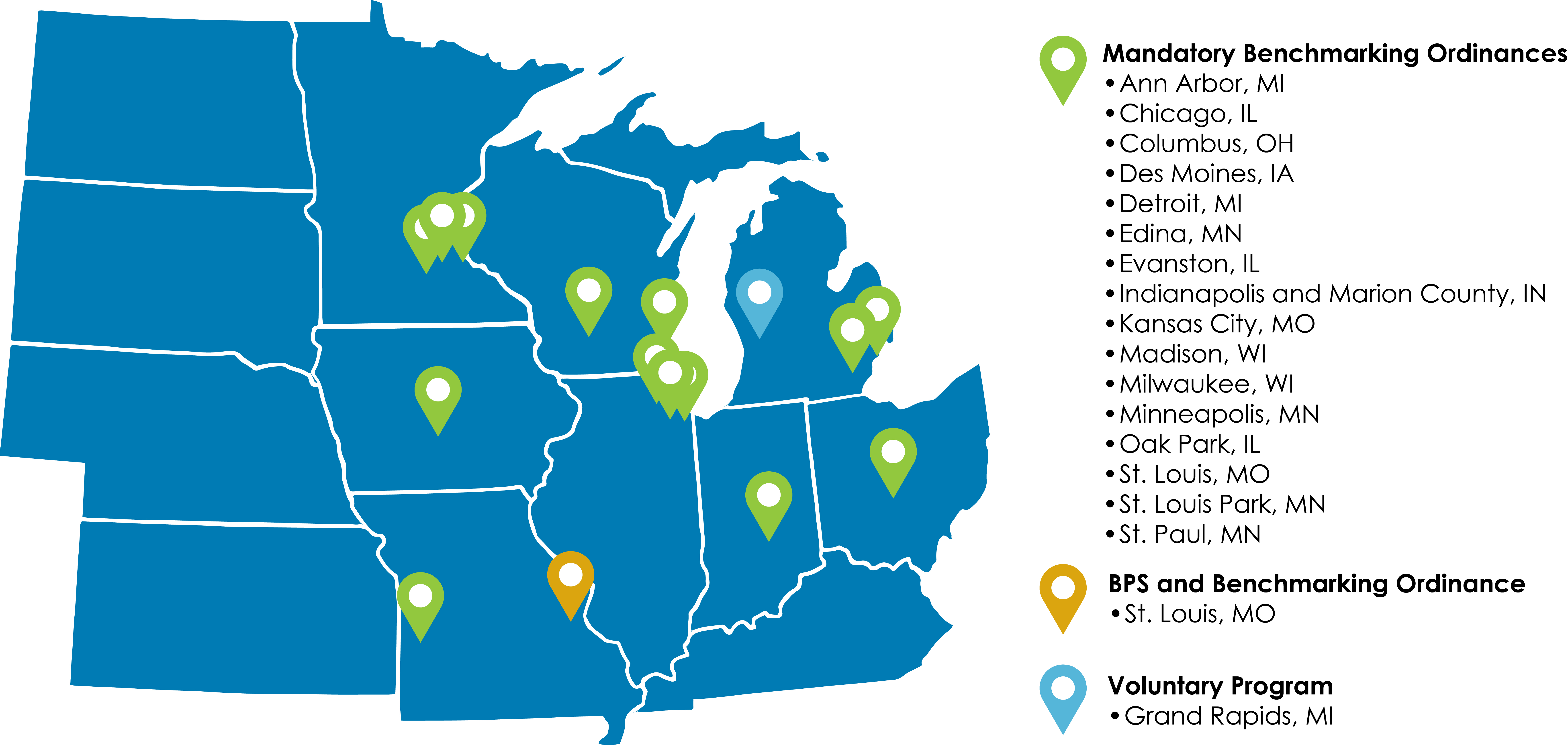 Municipal benchmarking map