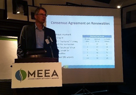 Attendees learned about the changes made to the latest model energy code, the 2018 IECC. The model code now provides a code compliance pathway when installing solar panels on residential homes, according to Eric Makela, Senior Associate for Cadmus.